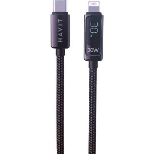 Havit CB6246 PD30W Type-C To Lightning (Iphone) Göstergeli Şarj Kablosu