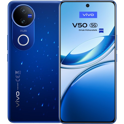 Vivo V50 12GB 256GB Mavisi 5G Cep Telefonu Hızlı Mobil Bağlantı Özellikleriyle