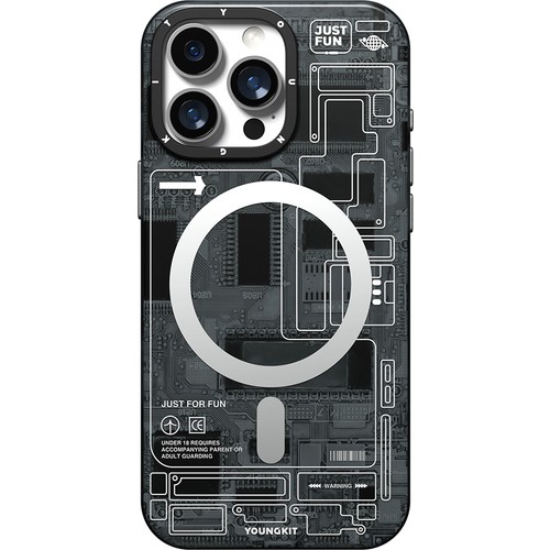 iPhone 16 Pro Max Kılıf Magsafe Uyumlu Kamera Denetim Butonlu Youngkit Technology Serisi Kapak