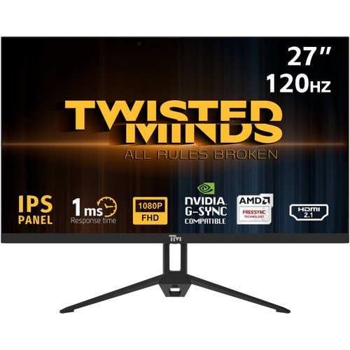Twisted Minds 27 inç Twısted Mınds FHD 120Hz IPS Monitör 1920 x 1080 Çerçevesiz Oyun için Uygun