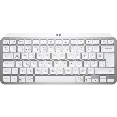 Logitech MX Keys Mini Mac İçin Minimalist Kablosuz Aydınlatmalı İng Q Klavye-Byz