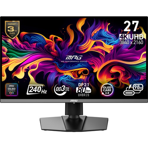 Msi 26,5" MPG QD-OLED 240 HZ 0.03MS 16:9 G-SYNC COMPATIBLE QD-OLED GAMING MONITOR