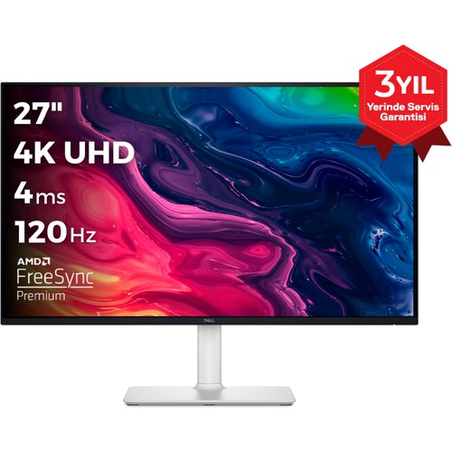 Dell S2725QS 27 inç 4K UHD 120Hz IPS Monitör 4ms Tepki Süresi ile Oyun İçin Tasarlandı