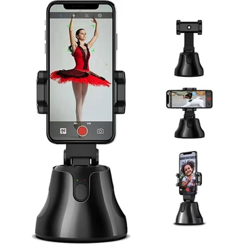 Akıllı Selfie Video Takip 360° Hareket Algılayıcı Yüz Takip Sistemli Bluetoothlu Telefon Tutucu