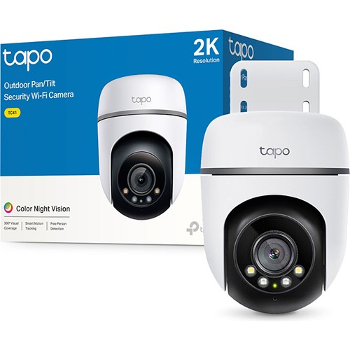 TP-Link Tapo TC41 2k Renkli Görüşü Hareket Takibi Ses Işık Alarmı Dış Mekan Wi-Fi Güvenlik Kamerası