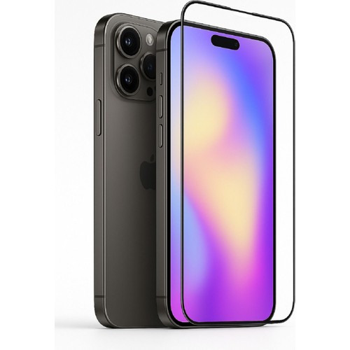 Fibaks Kırılmaz Ekran Koruyucu Apple iPhone 15 Pro Uyumlu Şeffaf Tasarım