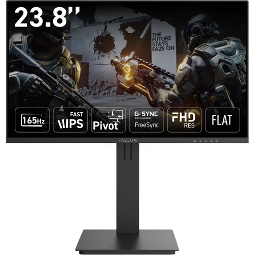 FAZEON X24F166P 24" 165Hz 0.5ms IPS FHD HDMI + DP PIVOT GAMING MONITOR