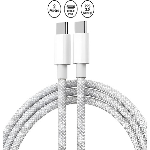 Teknofone 2 Metre 60 Watt Type-C Data ve Şarj Kablosu Apple İphone 15