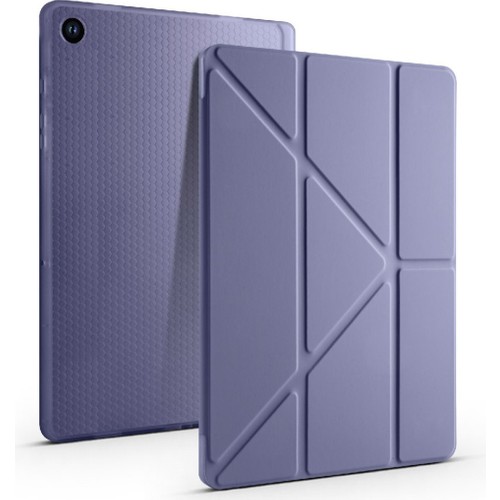 Samsung Galaxy Tab A9 Plus 11 Inç X210 Uyumlu Kalem Bölmeli Smart Cover Tablet Kılıf Renkli İnce Tasarım