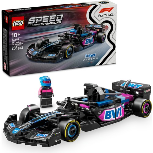 LEGO® Speed Champions BWT Alpine F1® Team A524 Yarış Arabası 77248 258 Parça Sürücü Minifigürü İçeren Yaratıcı Oyuncak Seti