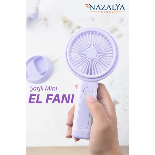 Telefon Standlı Taşınabilir El Masa Fanı
