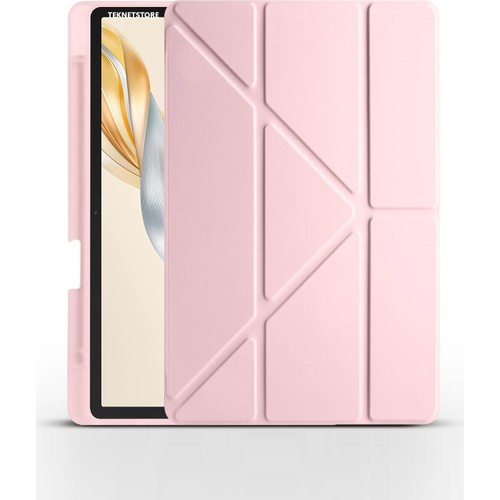 Honor Pad X9 11.5 İnç Tablet Uyumlu Kılıf, Katlanır, Kalemlikli, Standlı, Uyku Modlu, Mürdüm