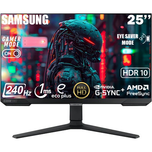 Samsung Odyssey G4 25" 240 Hz 1 ms FHD HDR10 IPS G-Sync Gaming Monitör