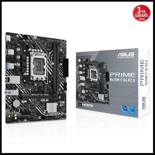 Asus PRIME D4 Intel H610 Soket 1700 DDR4 M.2 Anakart