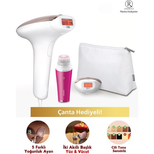 Philips Lumea IPL Epilasyon Cihazı Renk Kablolu Hassas Kullanım İçin