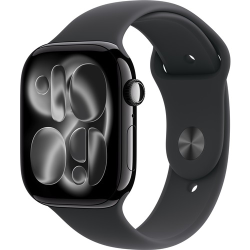 Apple Watch Series 11 Gps, 42 mm Simsiyah Alüminyum kasa ve Spor kordon