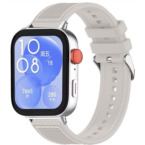 Watch Fit 3 Fit 4 ile Uyumlu Sportif Nefes Alabilen Silikon Kordon