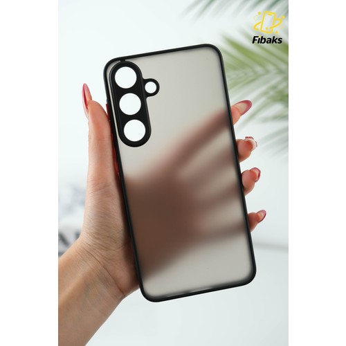 Fibaks Galaxy S25 Fe Kılıf Mat Parmak Izi Yapmaz Kamera Korumalı Renkli Tuşlu Sert Silikon Kapak