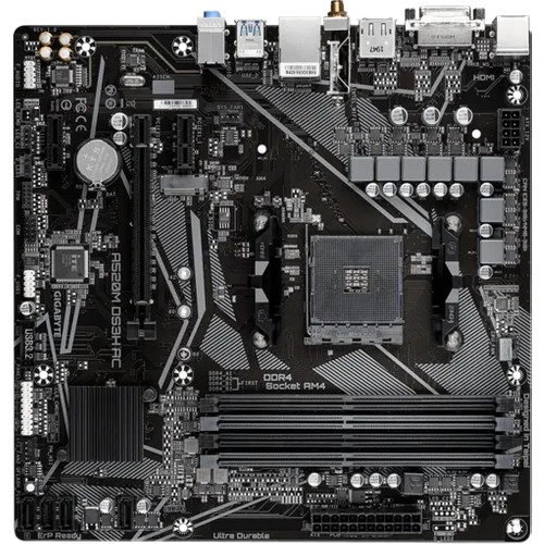 Gigabyte Gıgabyte A520M DS3H Ac (Oc) Ddr4 M.2 Am4 Matx Anakart