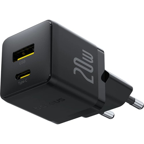 Baseus Usb-A+ Usb-C 20W Palm Hızlı Ev Şarj Adaptörü