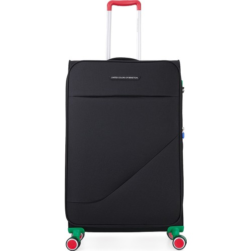 United Colors Of Benetton Ekstra Hafif Büyük Boy Valiz Kumaş 8 Tekerlekli Ergonomik Tasarım