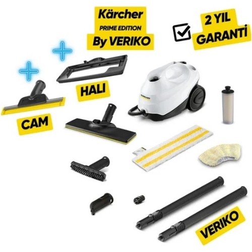 Karcher Sc 3 Easyfix 1900 W Güçlü Buharlı Temizlik Makinesi ve Halı Başlığı ile