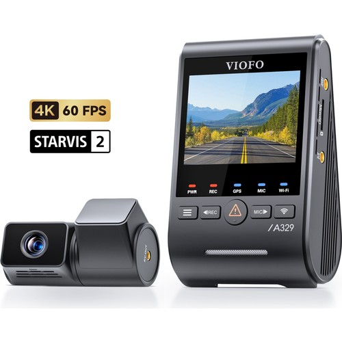Viofo A329S 3 Kameralı Ön+Arka+İç Wi-Fi 6 HDR STARVIS 2 Sensör GPS'li SSD Destekli Araç Kamerası