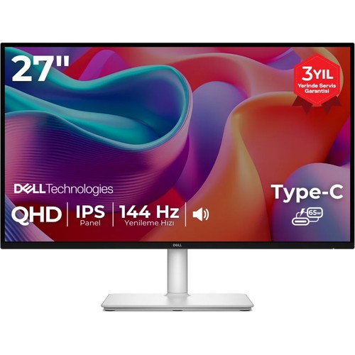 Dell 27 Plus 27 Qhd 144Hz 1ms HDMI Dp Type-C Freesync Pivot Premium IPS Monitor