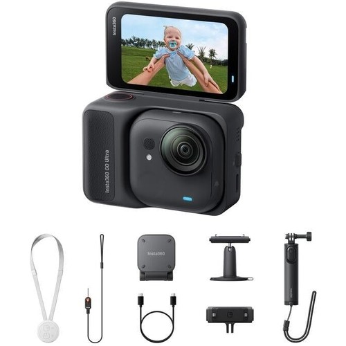 Insta360 Go Ultra Aksiyon Kamerası 4K Video, 50 MP Fotoğraf ve HDMI Bağlantı Seçenekleriyle