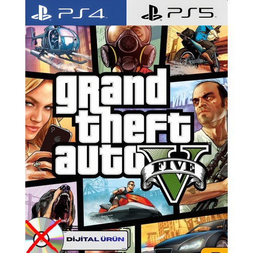 Sony Gta 5 Ps4 Ps5 (Dijital Ürün)