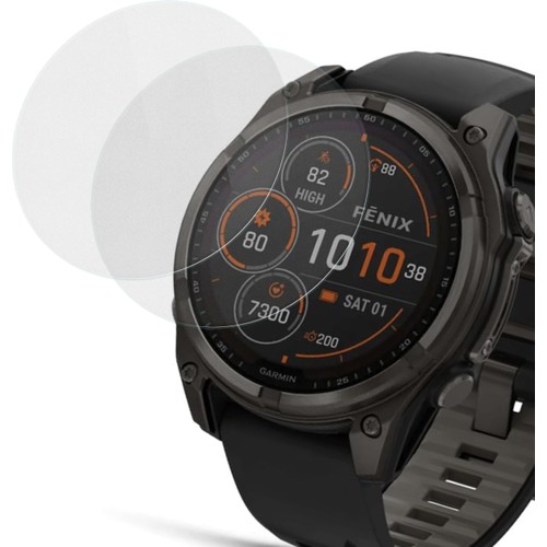 CaseOnn Garmin Fenix 8 47mm 9H Temperli Ekran Koruyucu 2 Adet