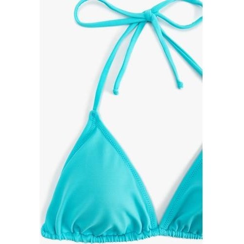 Koton Boyundan Bağlamalı Ipli Üçgen Bikini Üstü görsel 8