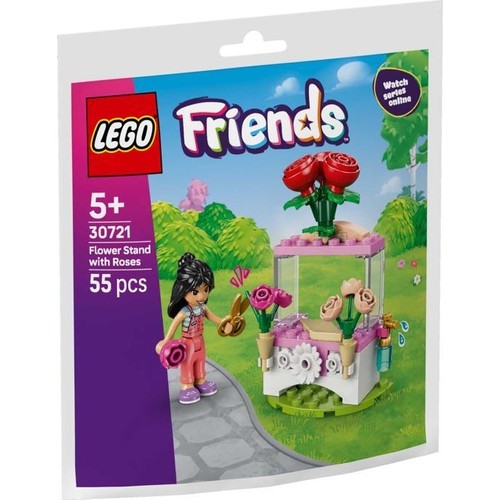 Lego Friends 30721 Çiçek Standı ile Güller 55 Parça Kız Çocuklar İçin Hediyelik Set