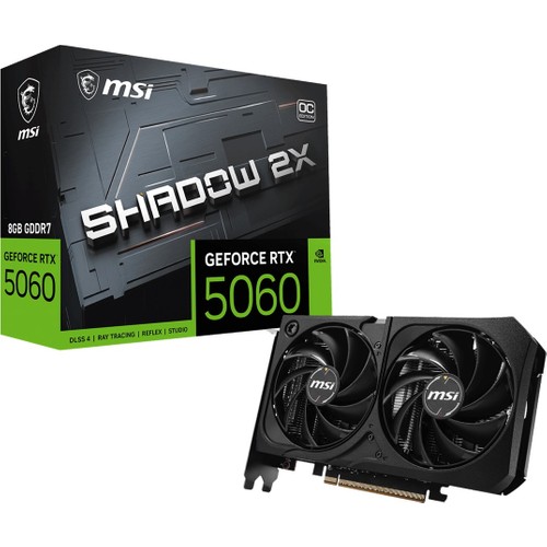 Msi GEFORCE RTX5060 8G SHADOW 2X OC MAX 8GB GDDR7 3XDP EKRAN KARTI
