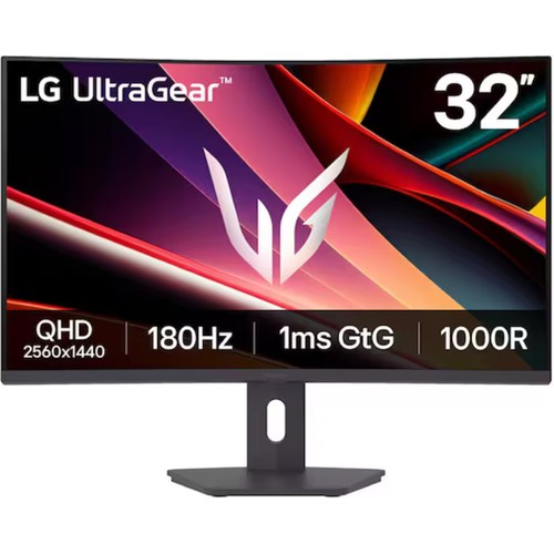LG UltraGear™ G6 31.5" 180Hz QHD VA Curved Pivot Gaming Monitör