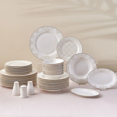 Emsan Elegance Bone Siena 53 Parça 12 Kişilik Yemek Takımı