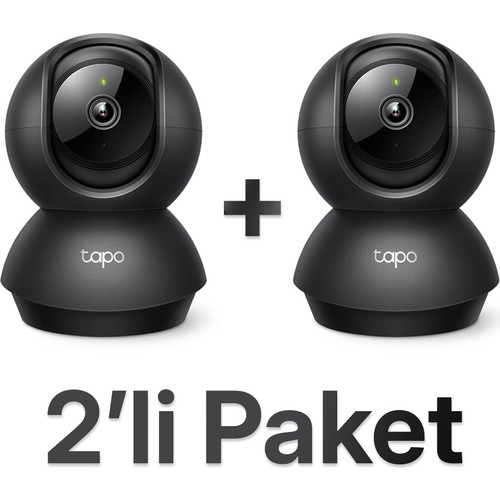 TP-LINK Tapo C211 (2-Pack) 2K 3MP Yatay ve Dikey Ev Güvenliği Wi-Fi Kamerası 2'li