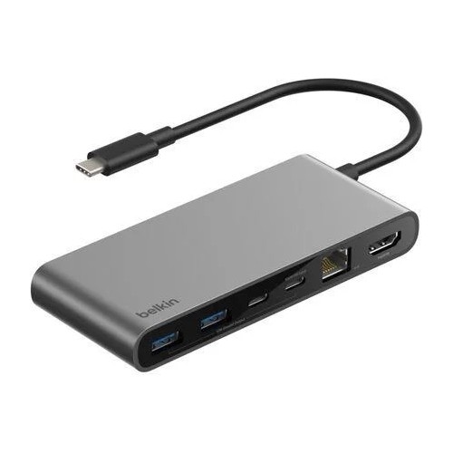 Belkin INC024HQSGY 8 Port Usb-C Hub 2.5gb Ethernet 4K HDMI Sd/microsd Çoklayıcı Adaptör
