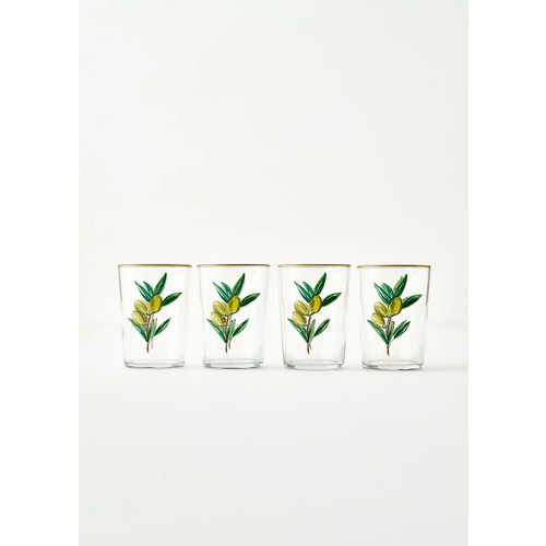 Olive Meşrubat Bardağı 4'lü Yeşil (510 Cc)