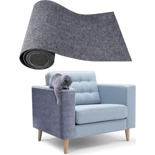 Kedi Tırmalama Halısı Yapışkanlı Her Yüzeye Uygulanabilir Kesilebilir Mobilya Koruyucu Mat 40x50)