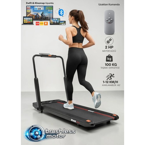 Irun New Koşu Bandı, Bluetooth, 12KM Hız, Kumandalı, Sıvı Silikon Hediyeli, Adım Sayarlı, Programlı