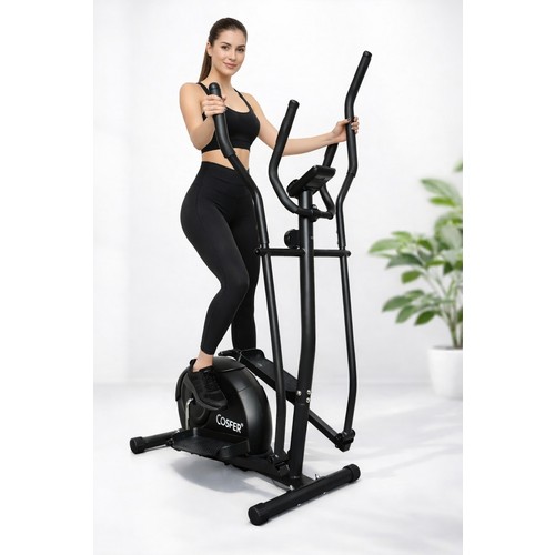 Cosfer Eliptik Bisiklet Manyetik Sessiz Cross Trainer 120 kg Taşıma Kapasiteli Ev Tipi Kardiyo Spor Aleti