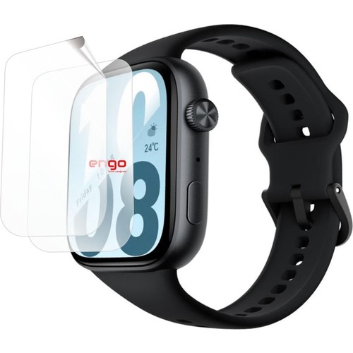 Engo Honor Watch 5 İle Uyumlu Ekran Koruyucu, Tam Kaplayan Akıllı Saat Koruması, Çizilmeye Dayanıklı TPU Koruma 2 Adet, HD Şeffaf