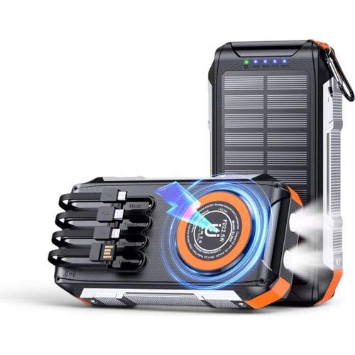UltraTekno FC-30 Taşınabilir Güç Bankası 30000 mAh 22.5W Voltaj Hızlı Şarj ile Solar Powerbank