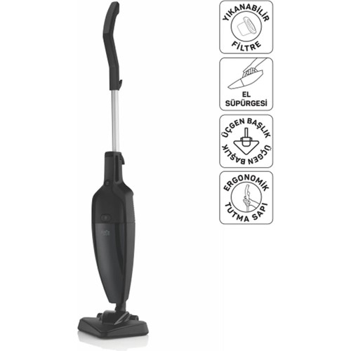 Arzum FL492 Felix Polvo Pro Dikey Elektrikli Süpürge 800W, Yıkanabilir Filtre, 1.5 L Toz Haznesi