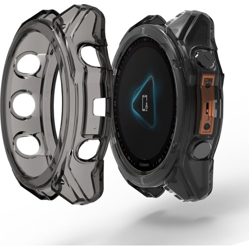 Garmin Fenix 8-47 mm, AMOLED Kılıf Darbeye Dayanıklı Kasa Koruyucu Esnek Silikon Şeffaf