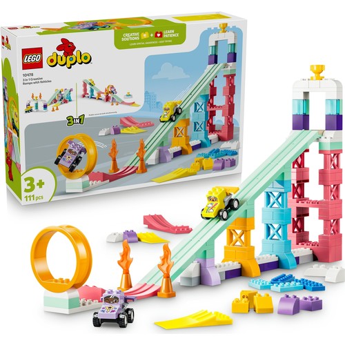 Lego DUPLO® Kasabası 3’ü 1 Arada Araçlarla Yaratıcı Rampalar 10478
