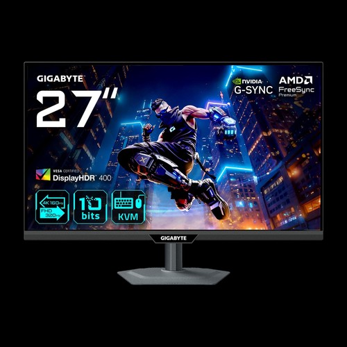 Gigabyte Gıgabyte M27UP 27 inç 160Hz 4K IPS Gaming Monitör 1ms Tepki Süresi VESA Uyumluluğu 320Hz Fhd Dual Mode G-Sync Freesync