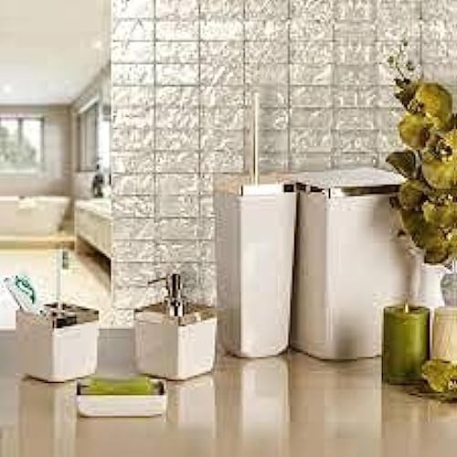 Prime Banyo Seti Bej Altın Çerçeve 5'li M-SAS01-09A