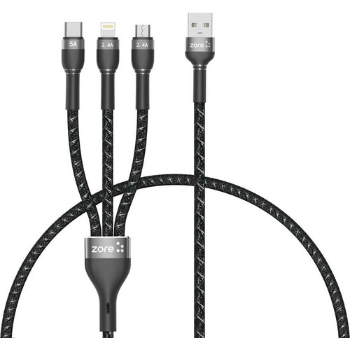 Case 4U Shira Serisi 3in1 USB Kablo 30cm